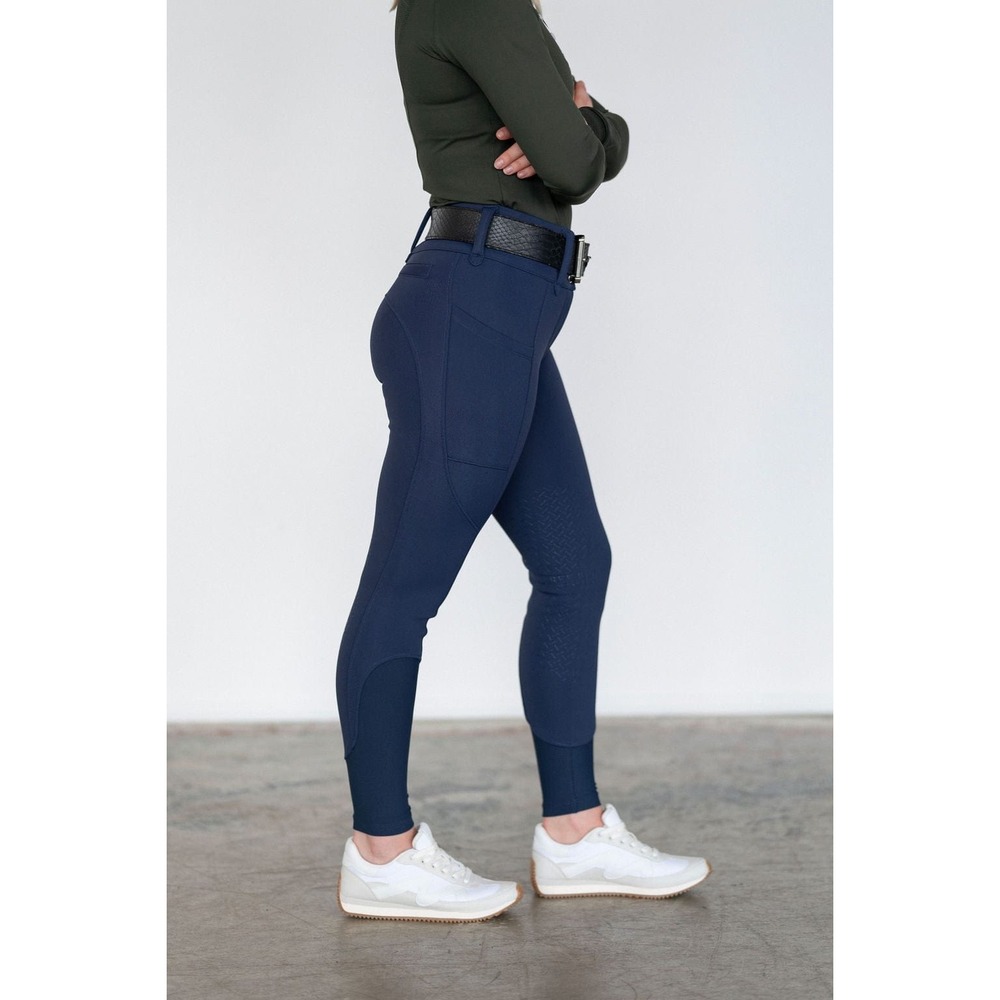 Essential Navy Performance Riding Leggings - Picture 6 of 10